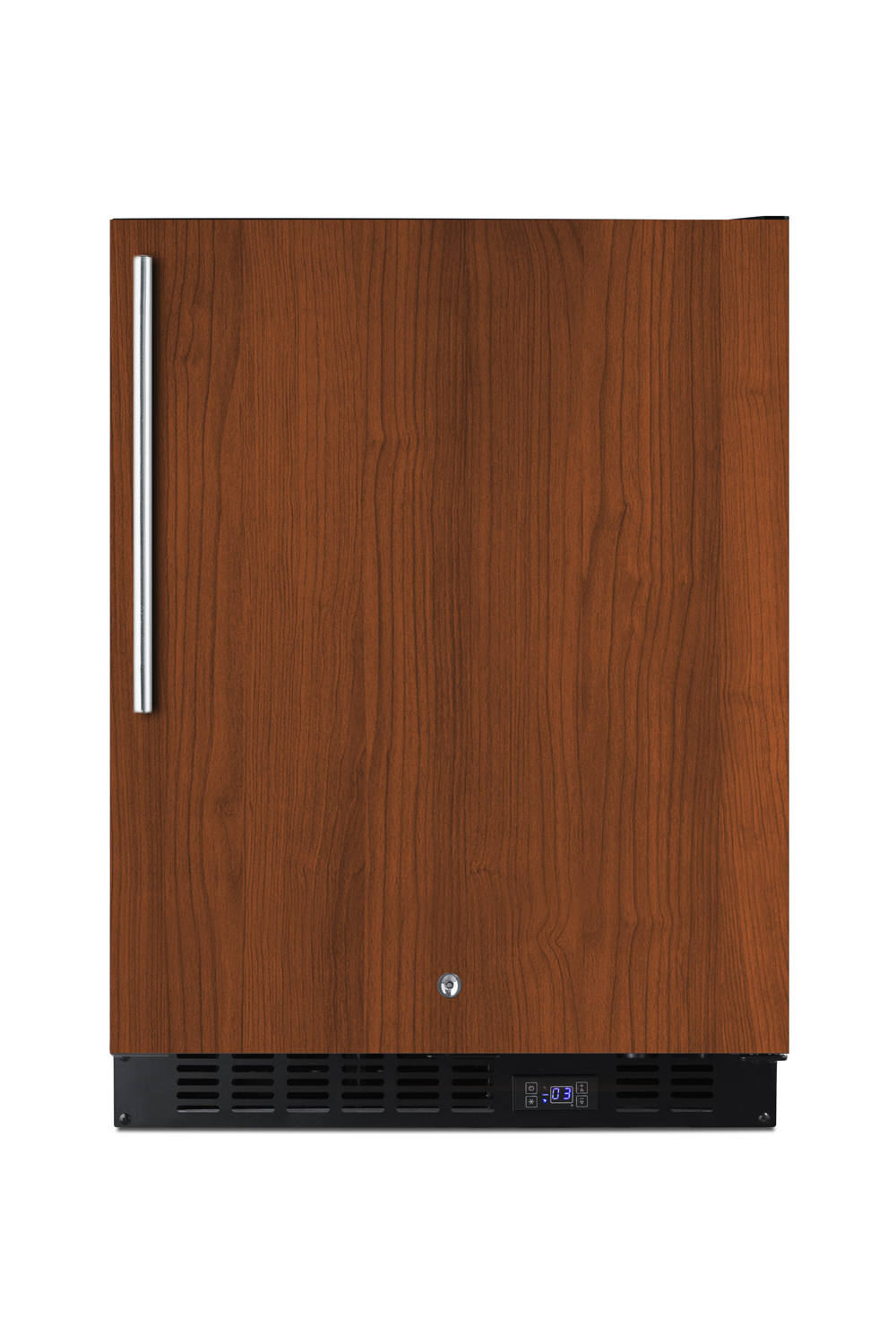 24 in. wide frost-free built-in undercounter ADA compliant all-freezer with panel-ready door, black cabinet, lock, and digital controls; matches AL54IF refrigerator